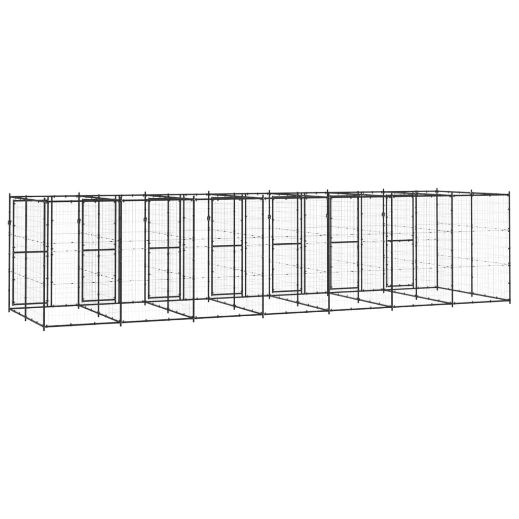 Vidaxl - Chenil extérieur Acier 16,94 m² vidaXL 3082265 - Image 5