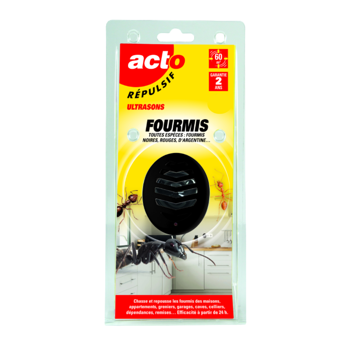 Acto - Répulsif Ultrasons Fourmis ACTO | Chasse Fourmis Efficace & Inaudible - Image 1