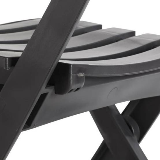 Chaise pliante Miami - GRILL ME - Anthracite - Résistante aux intempéries et facile a ranger - Image 4