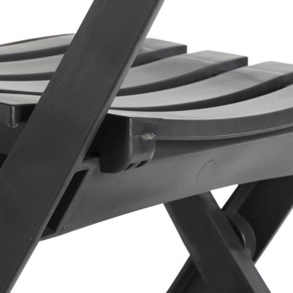 Chaise pliante Miami - GRILL ME - Anthracite - Résistante aux intempéries et facile a ranger - Image 4