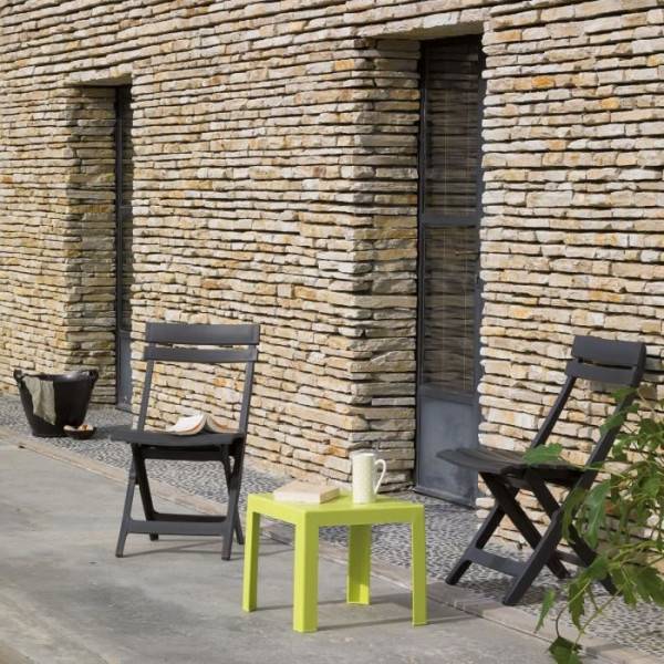 Chaise pliante Miami - GRILL ME - Anthracite - Résistante aux intempéries et facile a ranger - Image 6