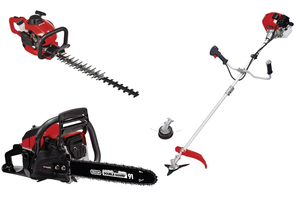 Einhell - Kit thermique 3 en 1 jardin Einhell – Débroussailleuse, taille-haie, tronçonneuse Einhell