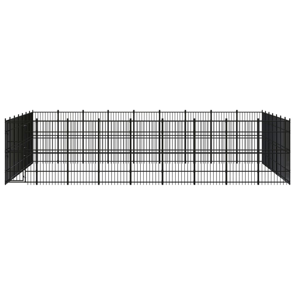 Vidaxl - Chenil D'Extérieur Pour Chiens Acier 58,06 M² - vidaXL - Image 1