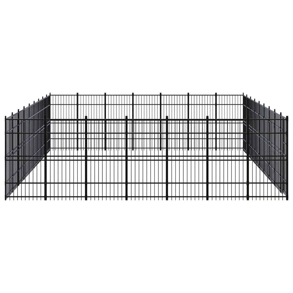 Vidaxl - Chenil D'Extérieur Pour Chiens Acier 58,06 M² - vidaXL - Image 3