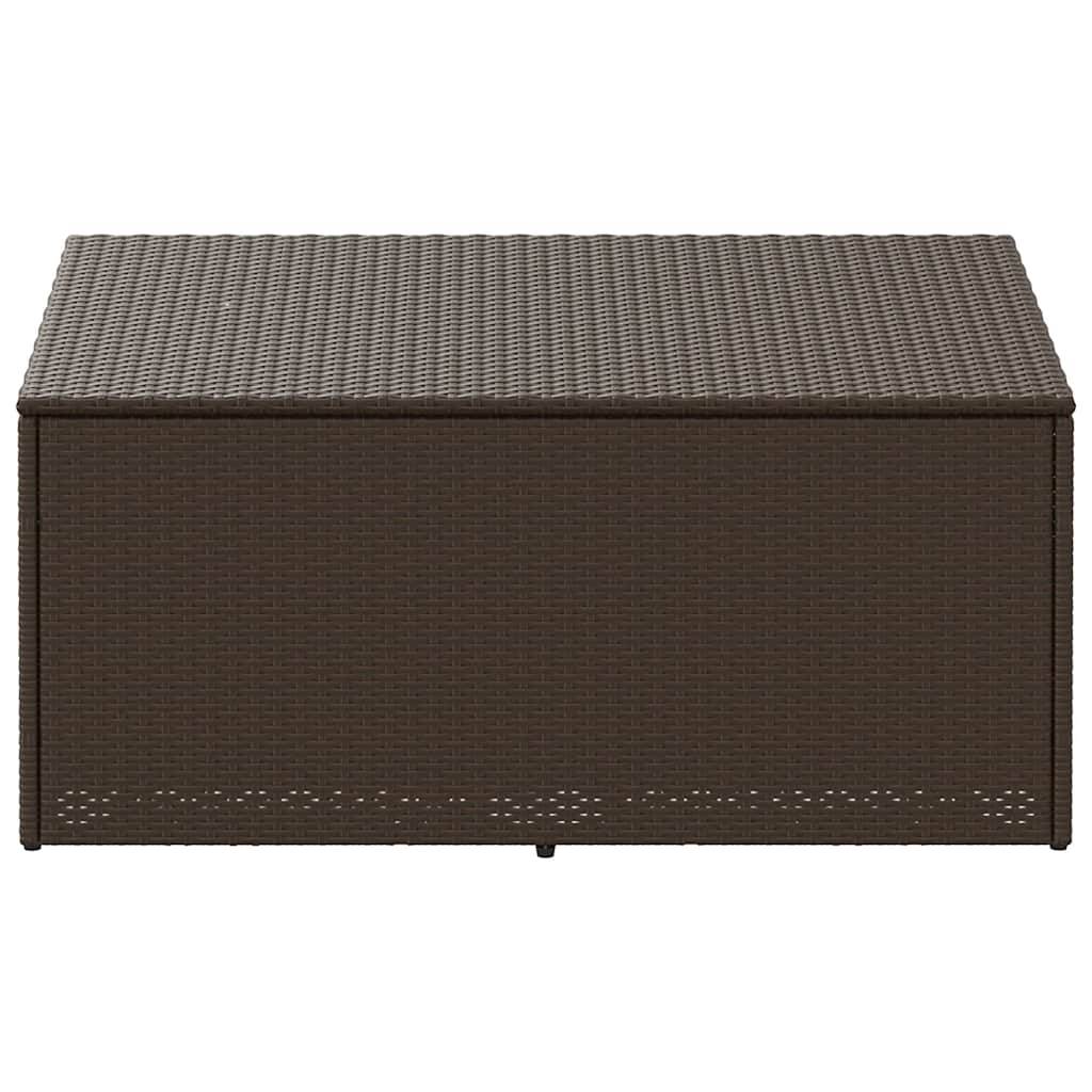 PANGIVO - Coffre de rangement de jardin résine tressée marron 110 x 50 x 58 cm - PANGIVO - Image 4