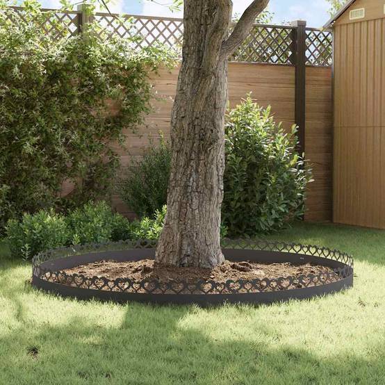 Lot 30 bordures jardin acier aménagement allées massifs 103x22cm noir - ComfortXL Outdoor Living - Image 4
