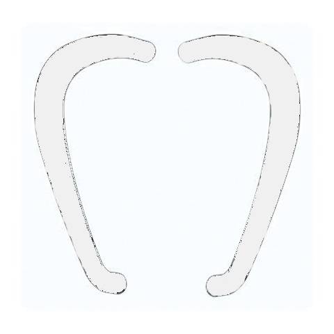 Paire de poignées Austral + kit fixation ALMA - Ral 9010 Blanc - 7010-9010