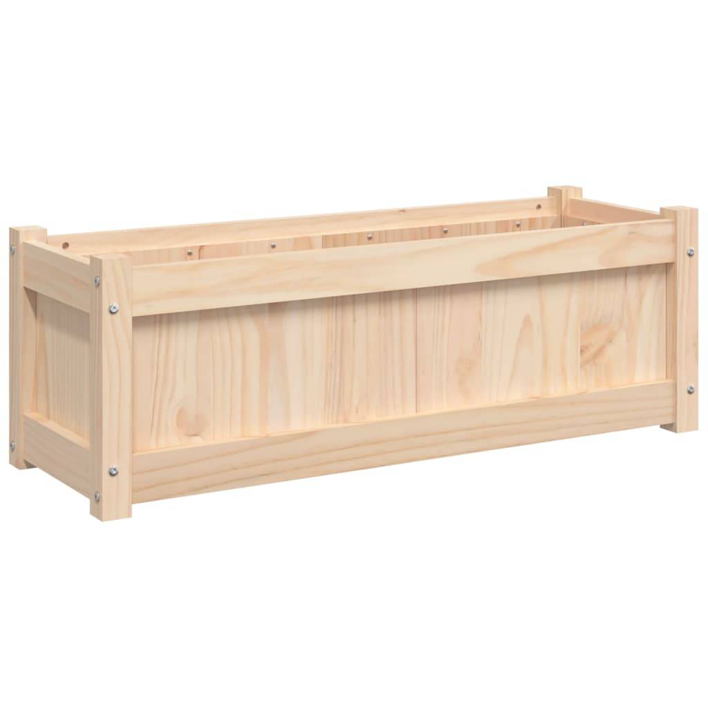 Vidaxl - Jardinière d'extérieur-Pot de fleur-Bac à fleurs 90x31x31 cm bois de pin massif - Image 2