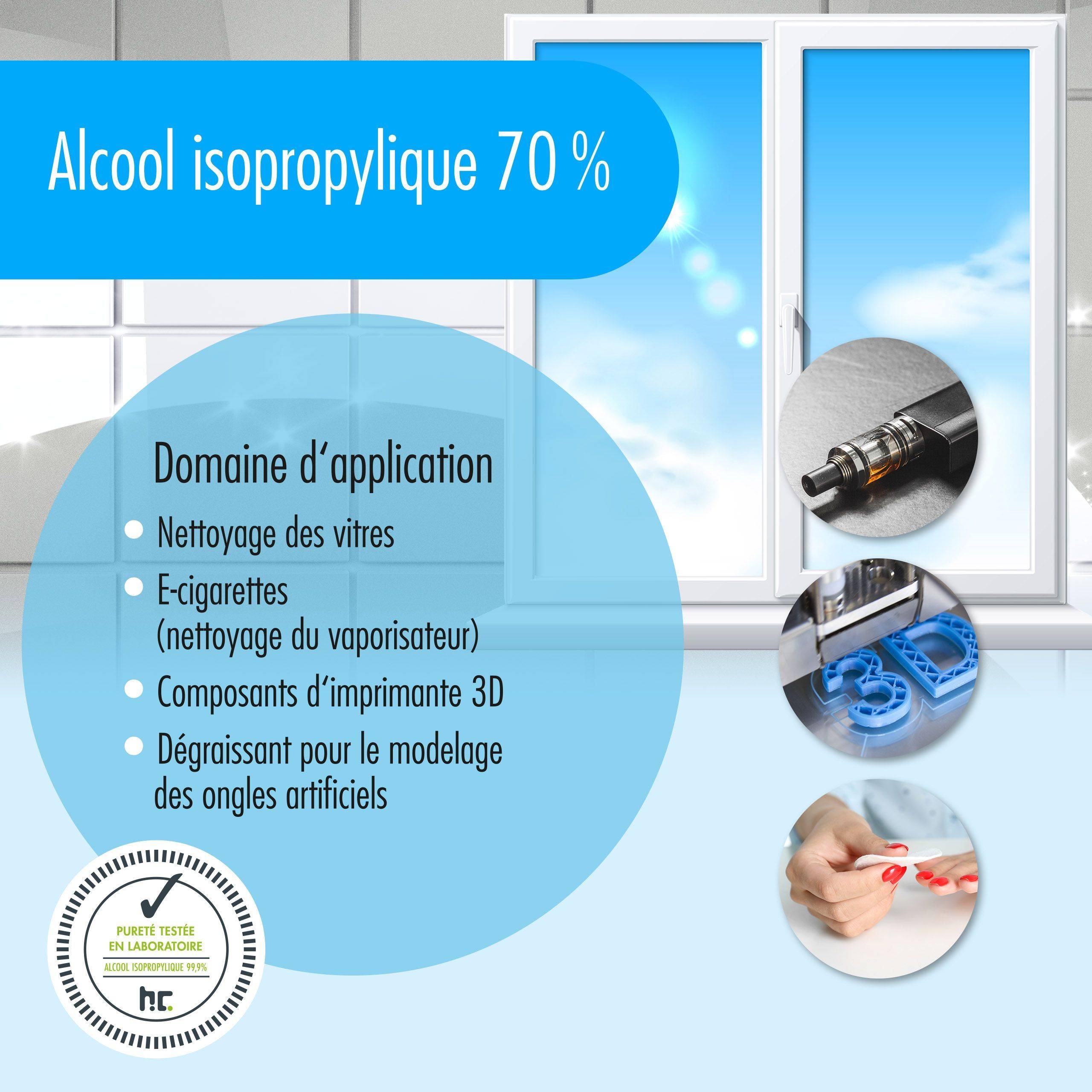 Alcool isopropylique 70% Höfer Chemie® en bidon de 5 L x 4 - Image 5