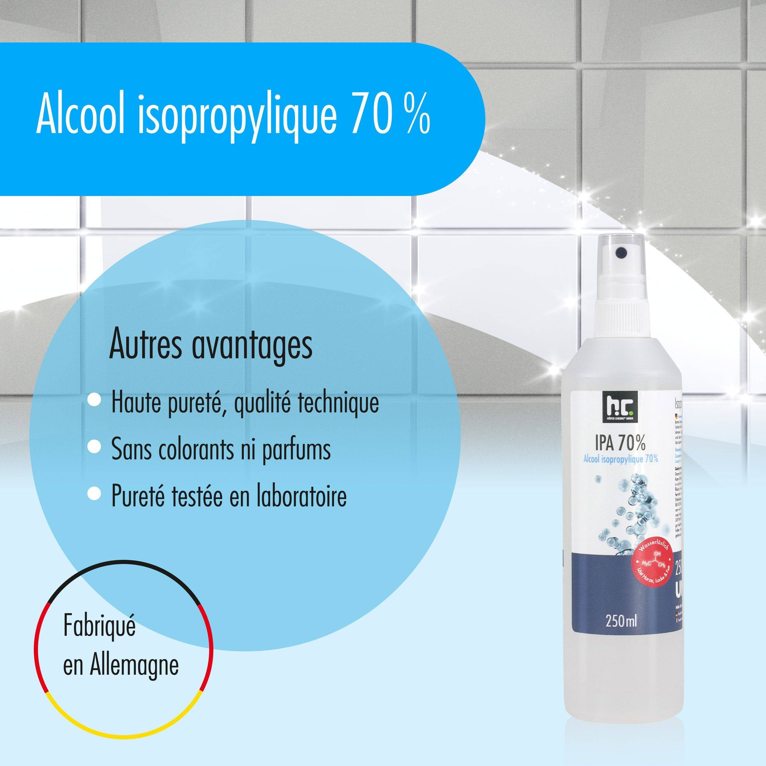 Alcool isopropylique 70% Höfer Chemie® en bidon de 5 L x 4 - Image 7