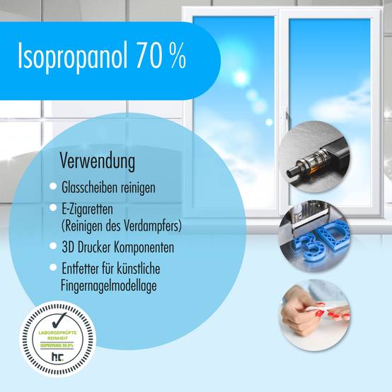 Alcool isopropylique 70% Höfer Chemie® en bidon de 5 L x 4 - Image 4