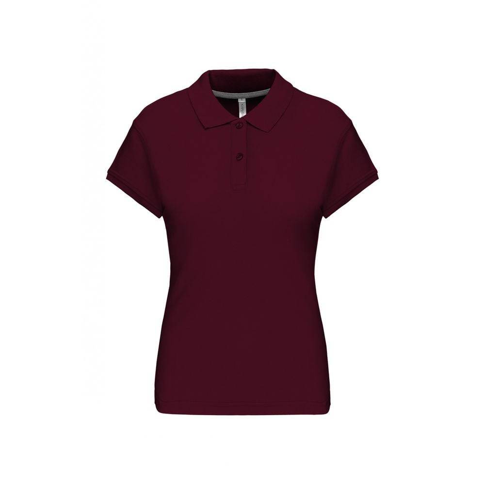 Polo de travail femme Kariban 100% coton Bordeaux S - Image 1