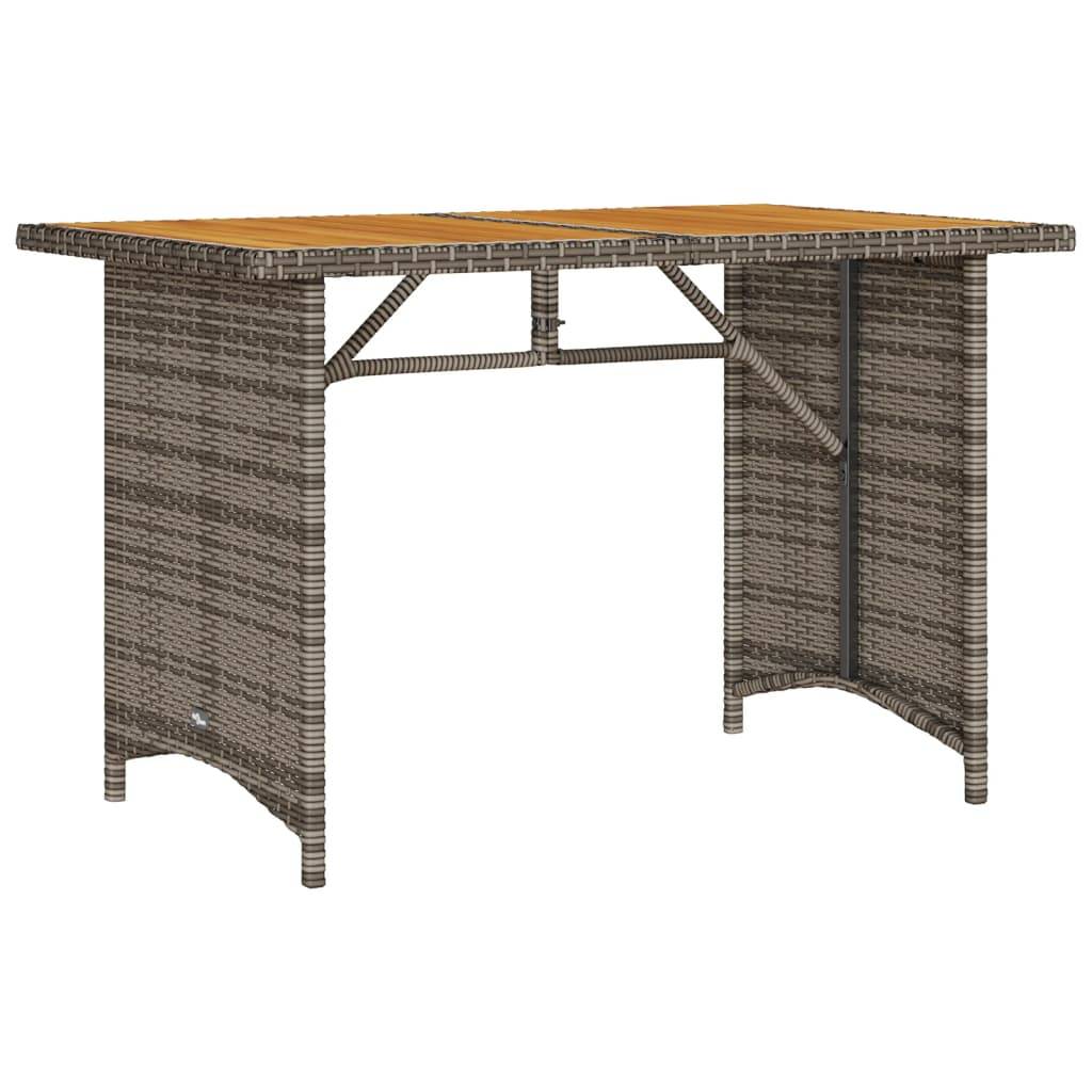 Maison Chic - Ensemble de 2 pcs table de jardin et chaises avec coussins - mobilier de jardin gris rotin-JU2704 - Image 5