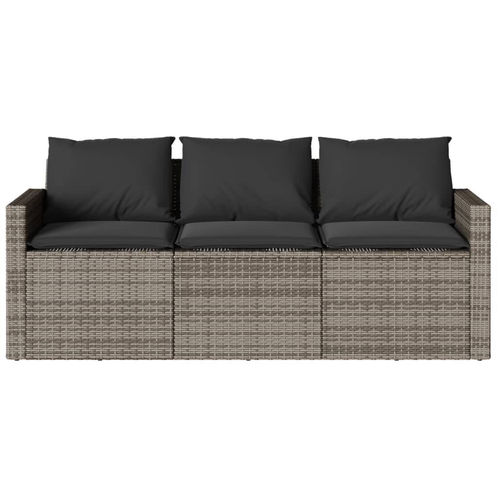 Maison Chic - Ensemble de 2 pcs table de jardin et chaises avec coussins - mobilier de jardin gris rotin-JU2704 - Image 6