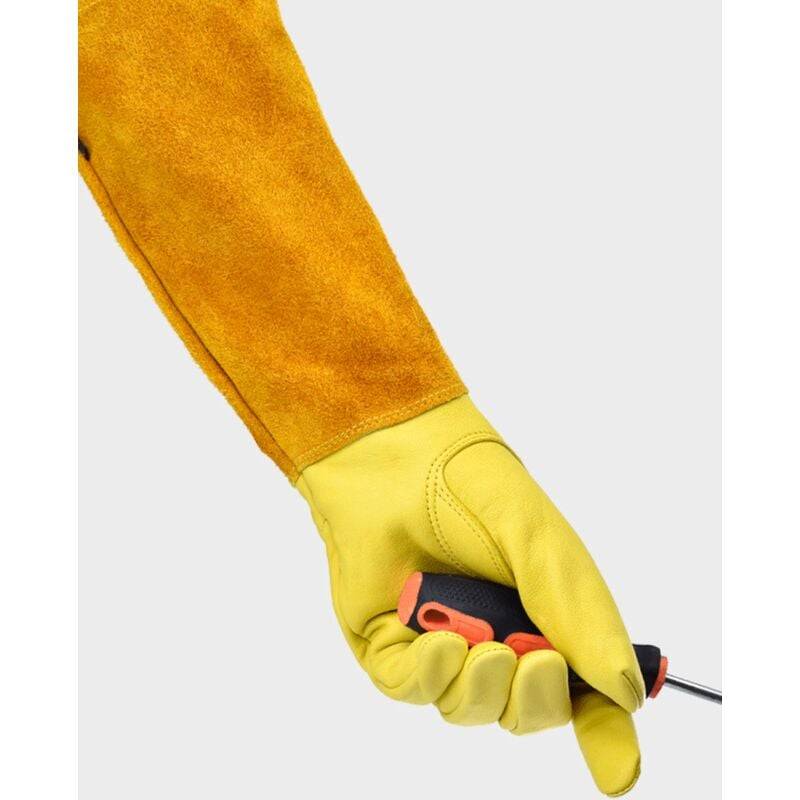 Gants de Jardin Femme/Homme Cadeaux de Jardin（M）Gants de Jardin Gants de Rose Résistants aux Épines Gants de Travail en Cuir Femme, Gants en Cuir Gant - Image 4