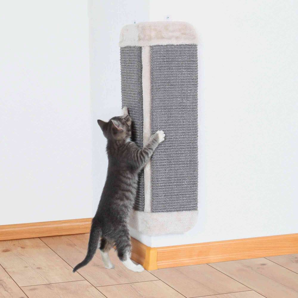 Trixie - Griffoir d'angle pour chat  32 x 60 cm Gris - Image 1