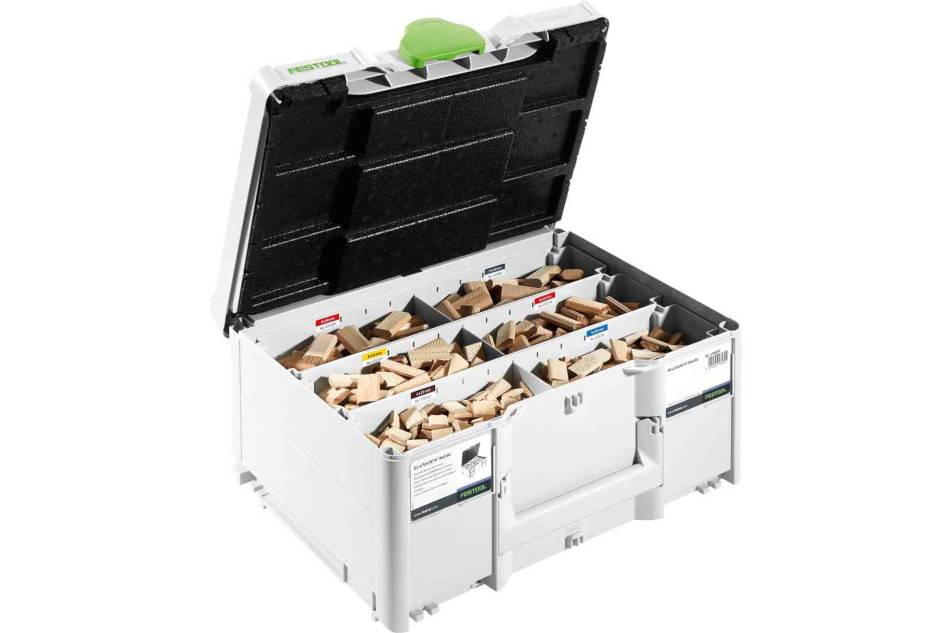 Assortiment de domino en hêtre DS 4/5/6/8/10 1060 BU + coffret SYSTAINER - FESTOOL - 576794 - Image 1