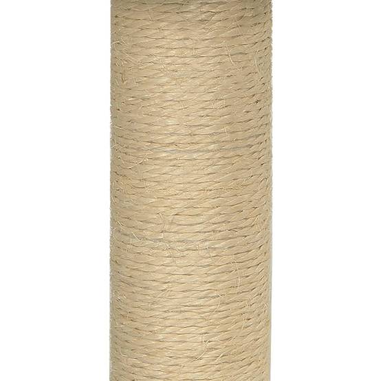 Arbre à chat bois et sisal crème 35 x 35 x 74 cm - PANGIVO - Image 7