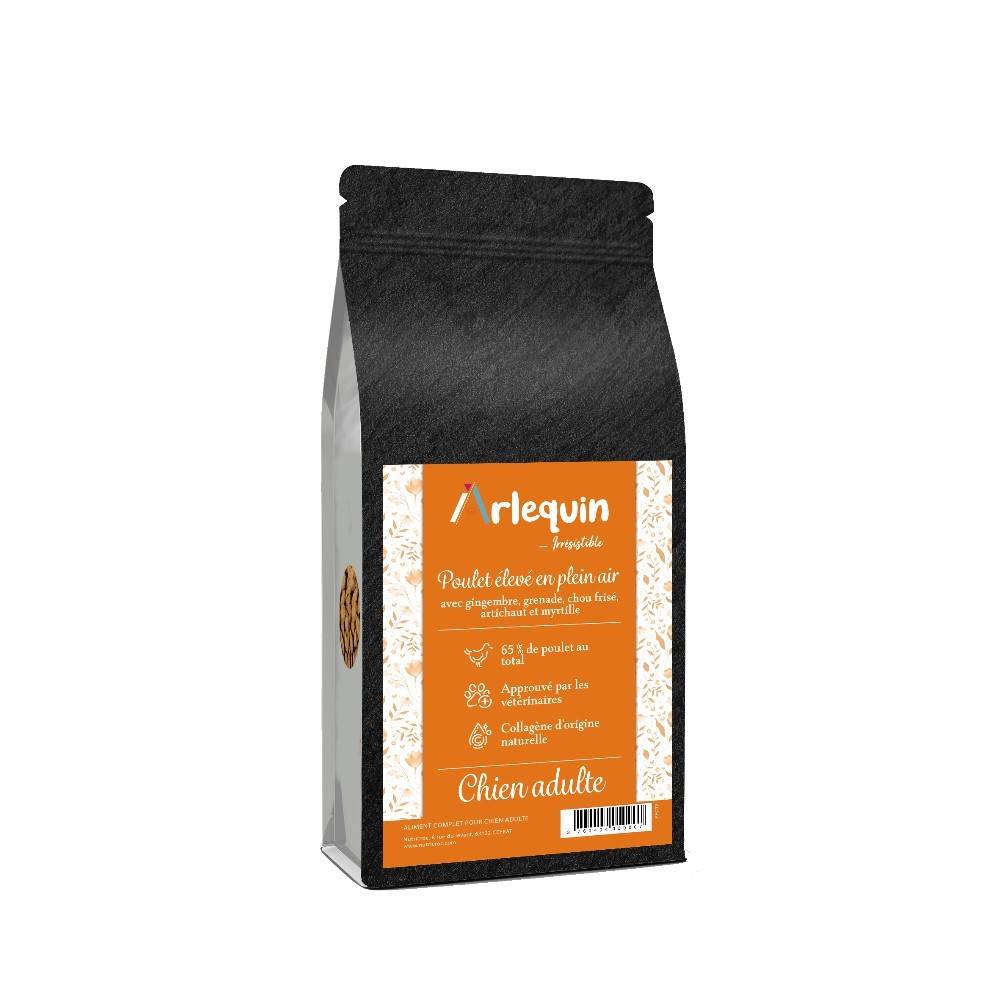 CROQUETTE CHIEN ARLEQUIN IRRESISTIBLE POULET ELEVEE PLEINE AIR (65%) 2 kg - Image 1