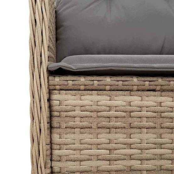 Canapé Détente Jardin Résine Tressée Beige Assise Grise – ComfortXL Outdoor Living - Image 8