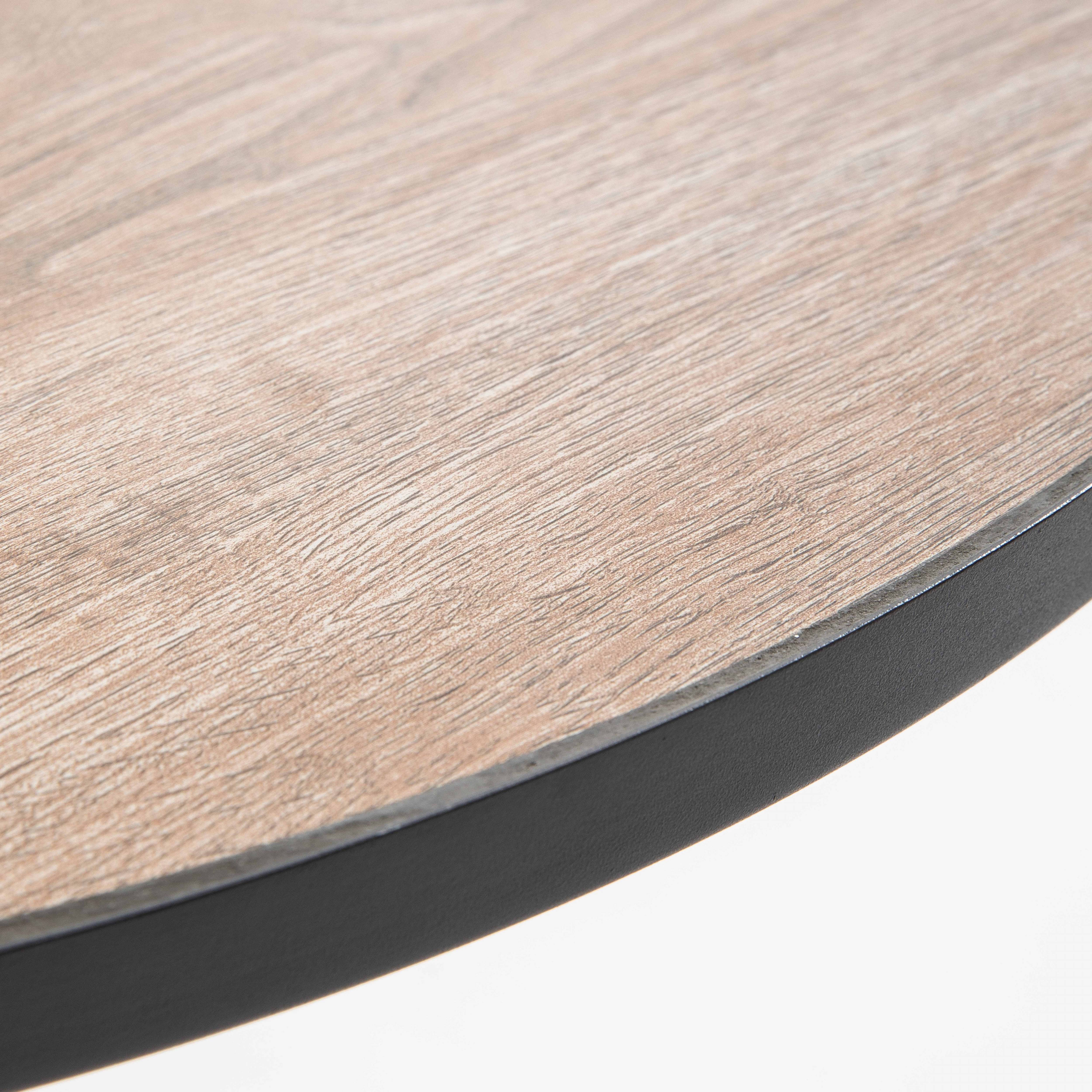 Oviala - Ensemble de terrasse table ronde et 2 chaises en métal bois Tivoli - Oviala - Image 3