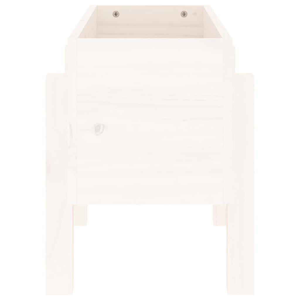 Vidaxl - Jardinière blanc 62x30x38 cm bois massif de pin vidaXL 825178 - Image 5