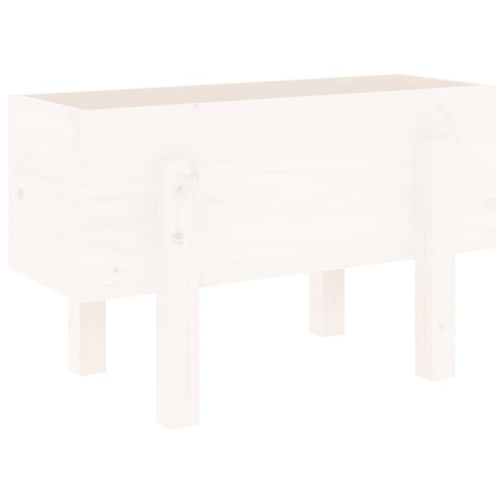 Vidaxl - Jardinière blanc 62x30x38 cm bois massif de pin vidaXL 825178 - Image 7