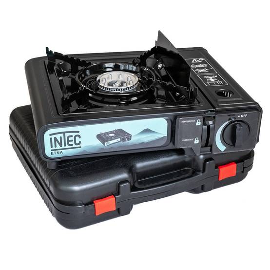 Réchaud à gaz 2200W + 8 Cartouches gaz butane Camping Road trips Piezo Mallette Etna INTEC - Image 4