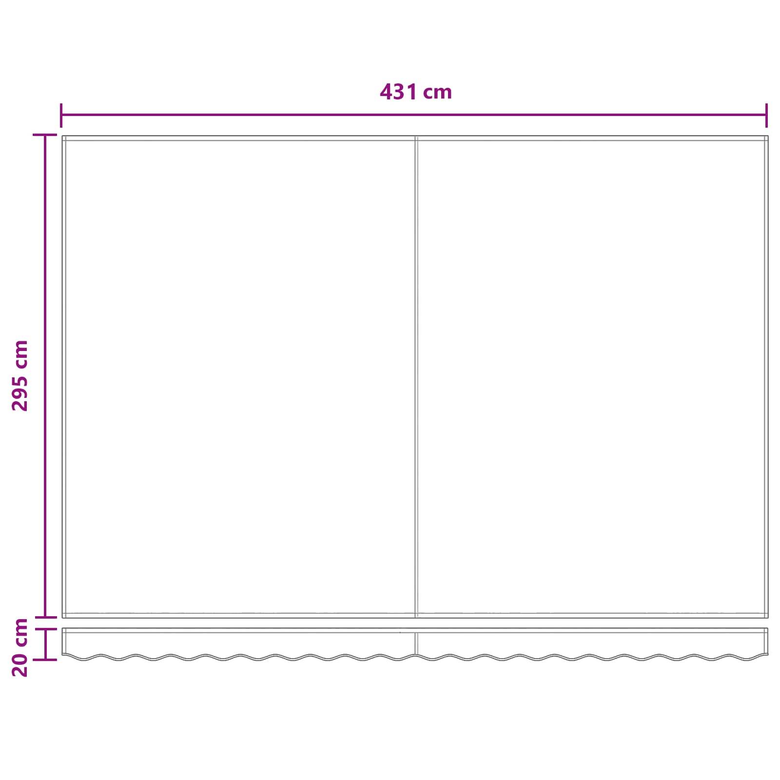 PANGIVO - Auvent rétractable aluminium et polyester gris clair et blanc 450 x 300 cm, 22.72kg - PANGIVO - Image 8