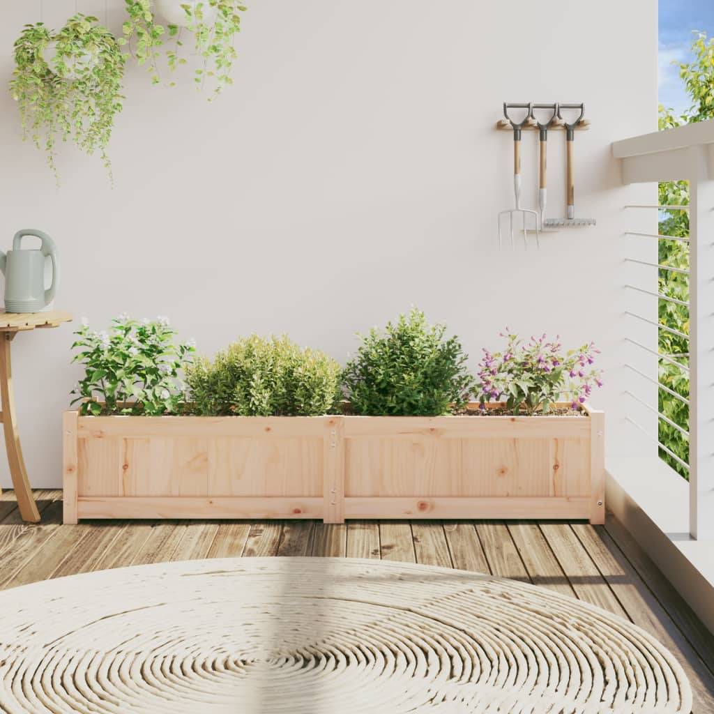 Maison Chic - Jardinière - Bac à Fleurs - Pot De Fleurs 150x31x31 cm bois de pin massif - Image 3