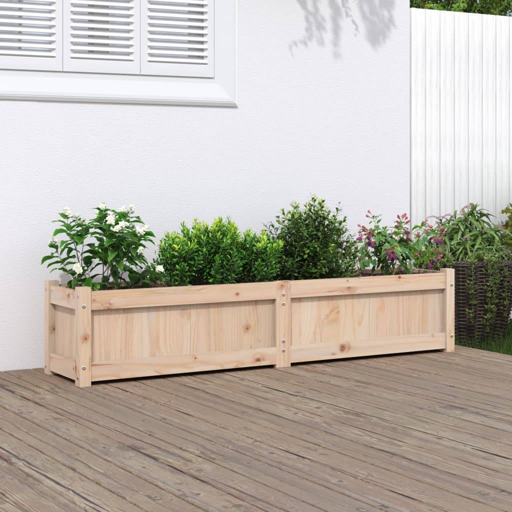 Maison Chic - Jardinière - Bac à Fleurs - Pot De Fleurs 150x31x31 cm bois de pin massif - Image 2