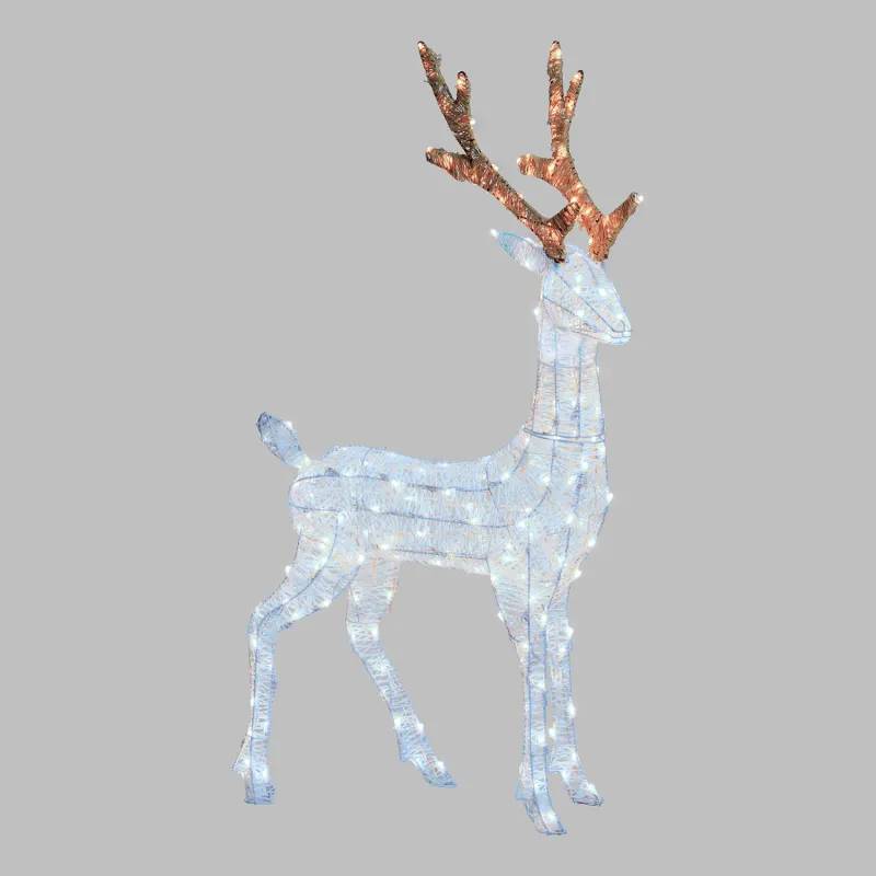 Lotti - Renne 3D Lumineux H105cm 200 Dual LED Blanc Chaud & Froid Fixe Décoration Noël Lotti - Image 7