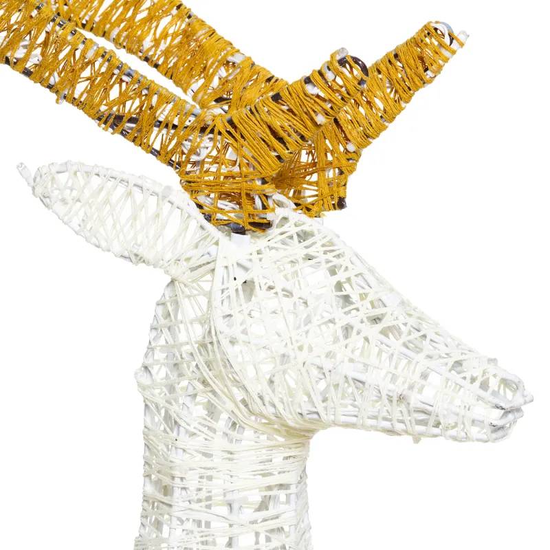 Lotti - Renne 3D Lumineux H105cm 200 Dual LED Blanc Chaud & Froid Fixe Décoration Noël Lotti - Image 5
