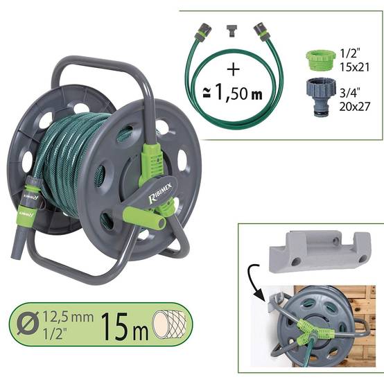 Ribimex - Dévidoir arrosage portable 15 m - Image 2