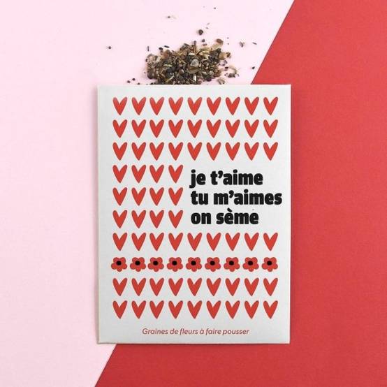 Radis et Capucine - Radis et Capucine - Sachet message - Je t'aime Tu m'aimes on sème - Image 2