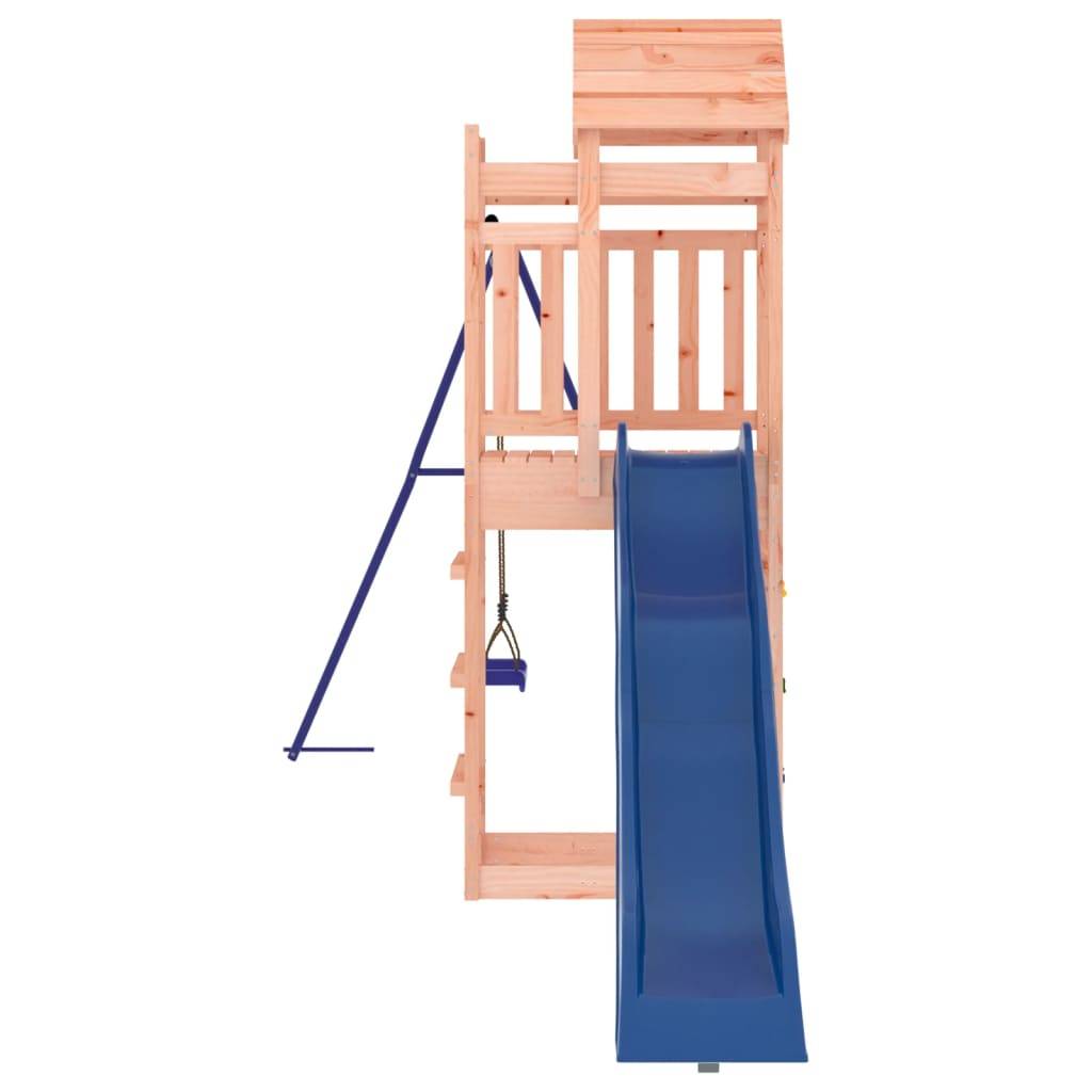Helloshop26 - Aire de jeux d'extérieur balançoires toboggan portiques robuste jeux jardin 422 x 185 x 239 cm bois massif de douglas - Image 5