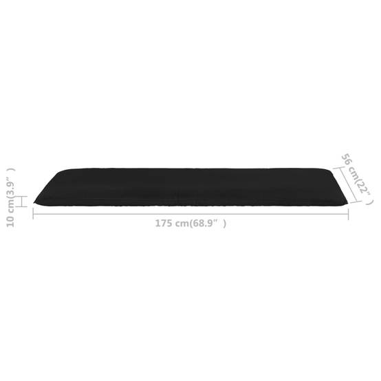Helloshop26 - Transat chaise longue bain de soleil lit de jardin terrasse meuble d'extérieur pliable tissu oxford noir - Image 7