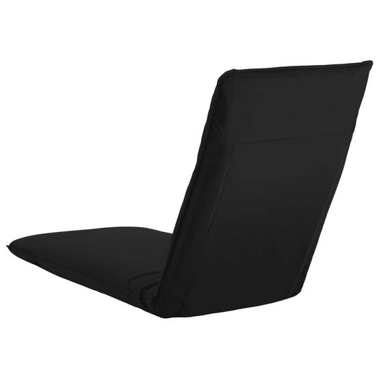 Helloshop26 - Transat chaise longue bain de soleil lit de jardin terrasse meuble d'extérieur pliable tissu oxford noir - Image 4