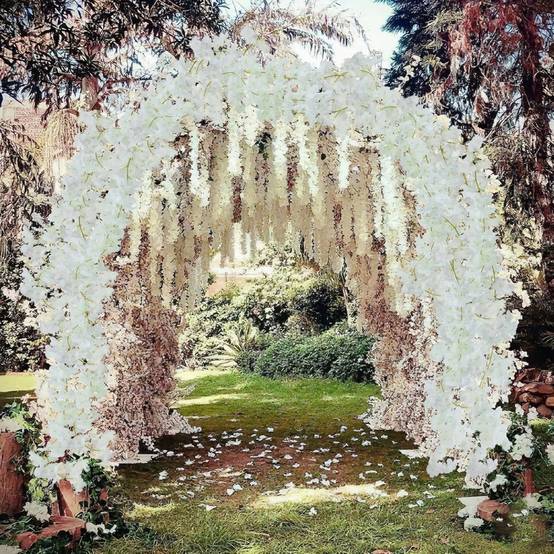 Décoration Florale Cerisier Artificiel Blanc - Vigne pour Cacher Tuyaux et Mur - Ambiance Orientale - Lytech - Image 3