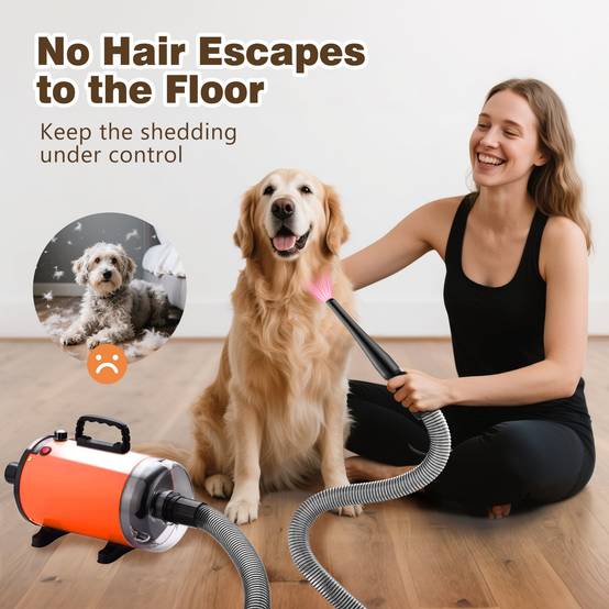 Sèche-Cheveux pour Chien Blower 3200 W, Pulseur Chien avec Aspirateur, Animaux Vitesse et Température Réglable - Image 6