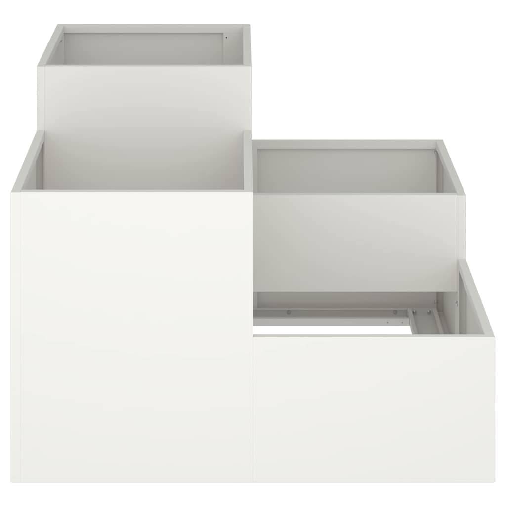 Maison Chic - Cache-pot, Pot De Fleurs Blanc 80 x 80 x 60 cm Acier g392 - Image 7