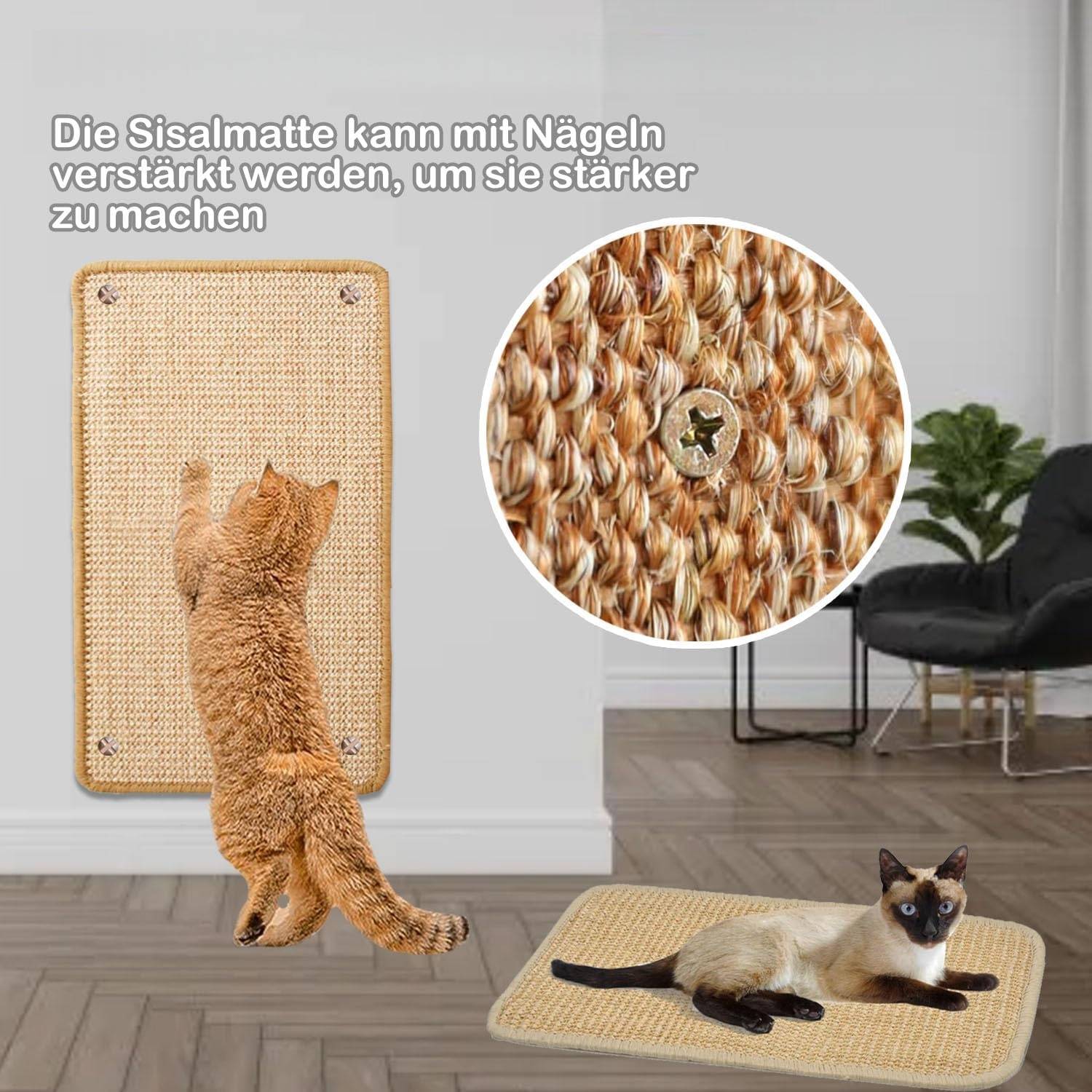 DtopbuyAge - Tapis Griffoir d'Angle en Sisal 60x30cm DtopbuyAge - Image 4
