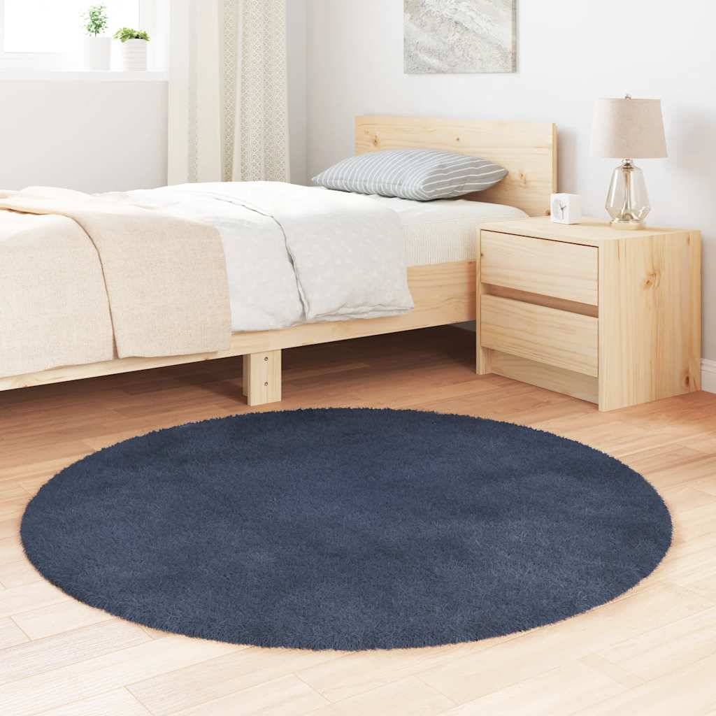 Tapis de Sol Ronden Polyester Doux et Confortable Bleu Marine Diamètre 120 cm – ComfortXL Outdoor Living - Image 3