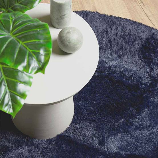 Tapis de Sol Ronden Polyester Doux et Confortable Bleu Marine Diamètre 120 cm – ComfortXL Outdoor Living - Image 8