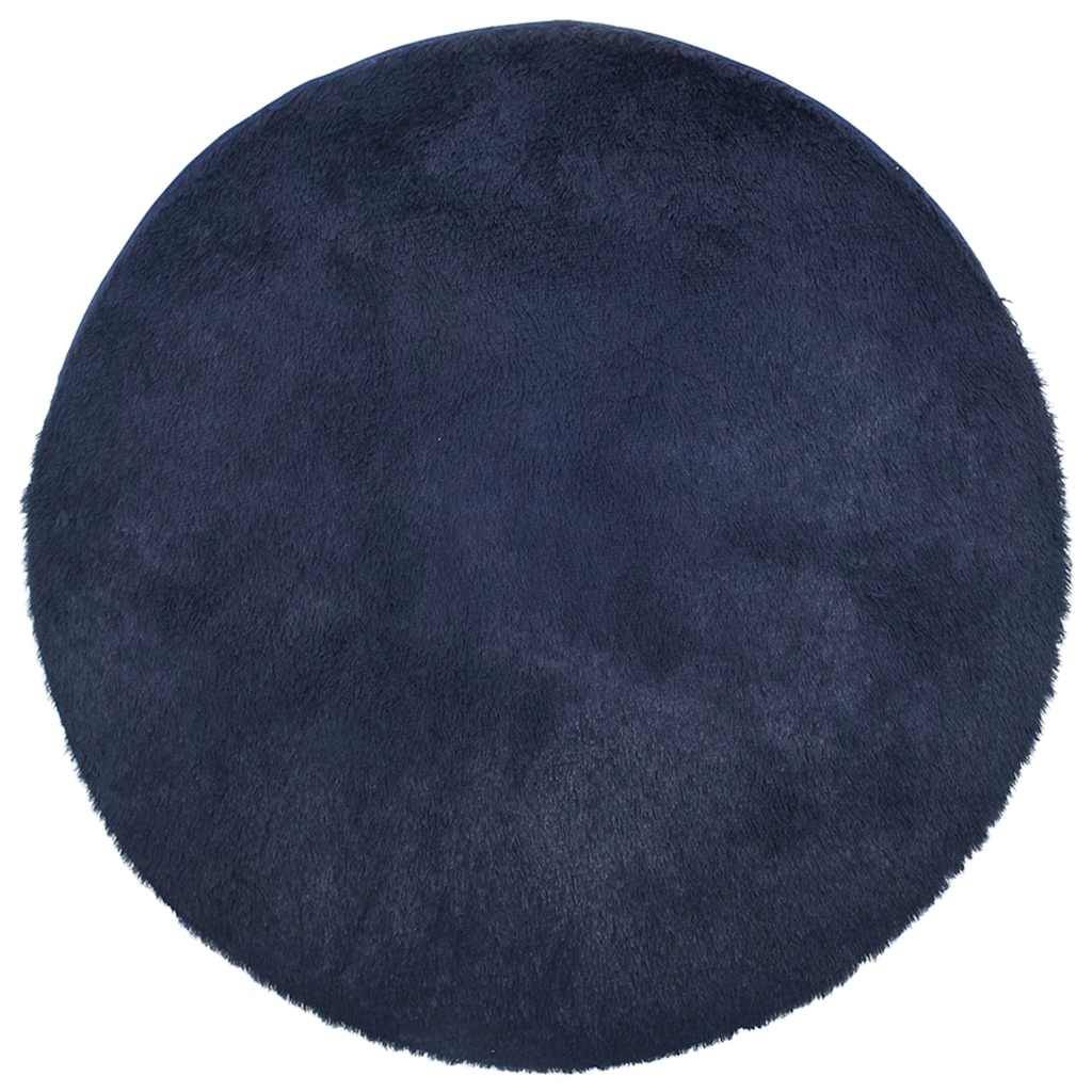 Tapis de Sol Ronden Polyester Doux et Confortable Bleu Marine Diamètre 120 cm – ComfortXL Outdoor Living - Image 2