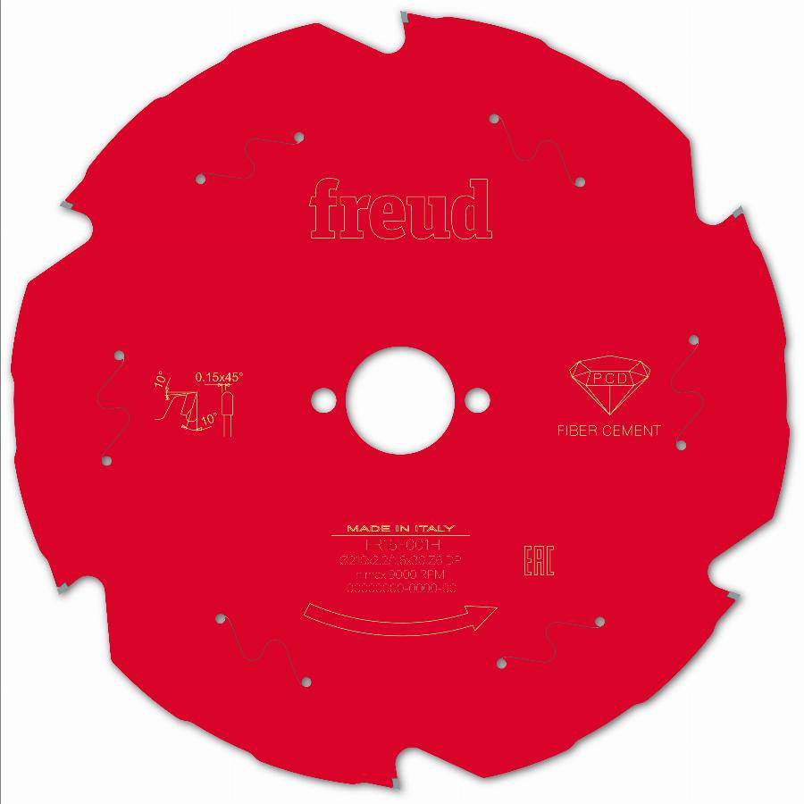 Lame diamant pour scie circulaire portative FREUD - Ø210 2,2/1,6 AL30 Z6 TD 10° - F03FS09843 -FR15F001H - Image 2