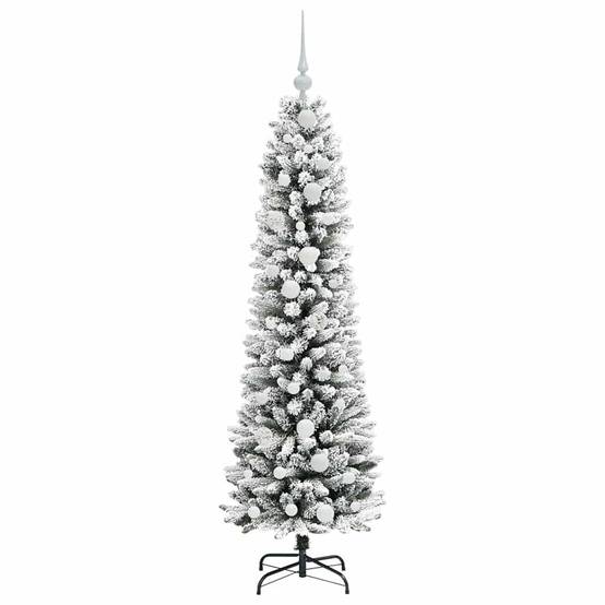 Sapin de Noël | Arbre de Noël artificiel Blanc 150 cm PVC, métal et plastique Maison Chic - Image 4