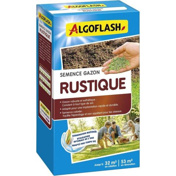 Algoflash - Semences gazon - ALGOFLASH - Rustique - 800 g