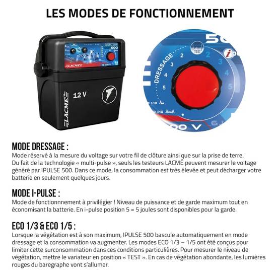 Électrificateur Autonome Secur 500 5J - Performance 12V 15kV - LACME - Image 2