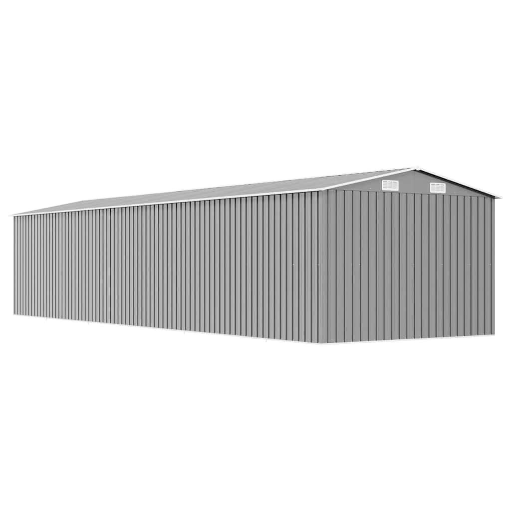 Vidaxl - Abri de jardin Gris 257x779x181 cm Acier galvanisé vidaXL 47033 - Image 8